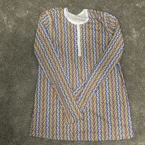 Roller rabbit rainbow elephant pjs size adult xs